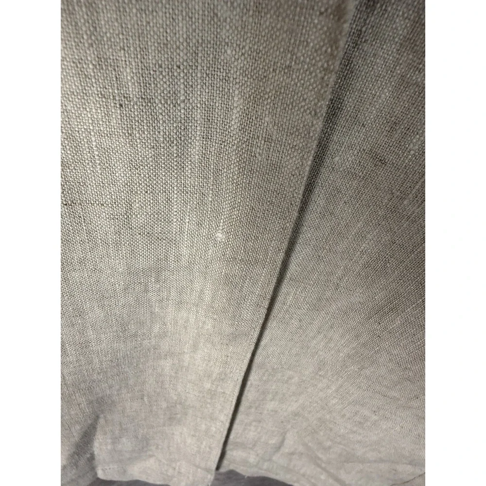 Reformation Front Seam Wide Leg Linen Pants In Oatmeal Women's Size 4